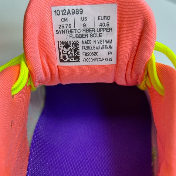 ASICS DynaBlast Orange Pop/Coral Running Shoes Athletic 1012A989-800 VGUC No Box - Picture 12 of 15